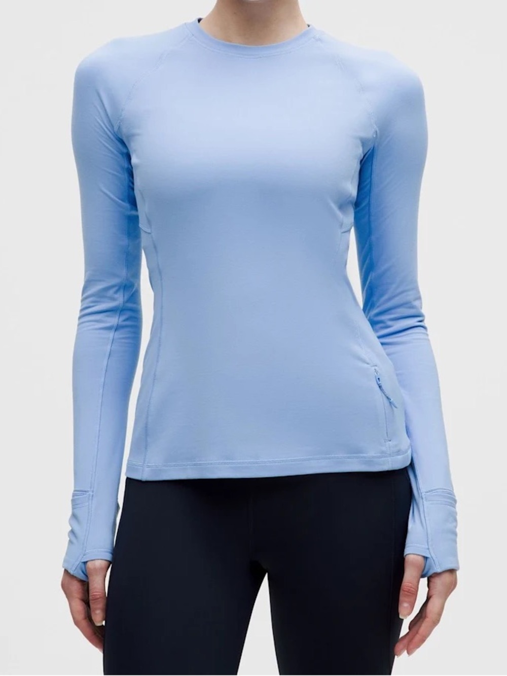 Lululemon Ready to rulu light Blue Long-Sleeve Women's Performance Top
